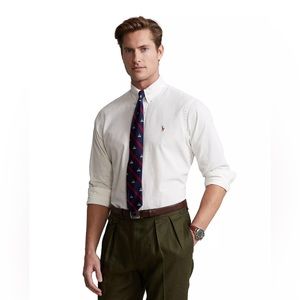 POLO RALPH LAUREN
Men's Classic-Fit Chambray
Shirt - White